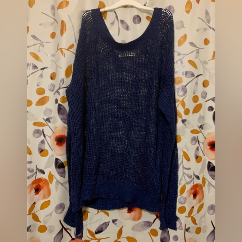 🔥5/$25 Old Navy Open-Knit wide neck Sweater Sz XL